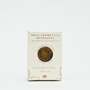 Vela aromática artesanal Té blanco & Mandarina 85 g